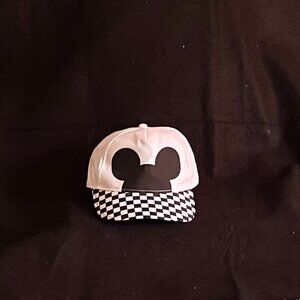 Disney Black/White Checkered Adult Baseball Hat